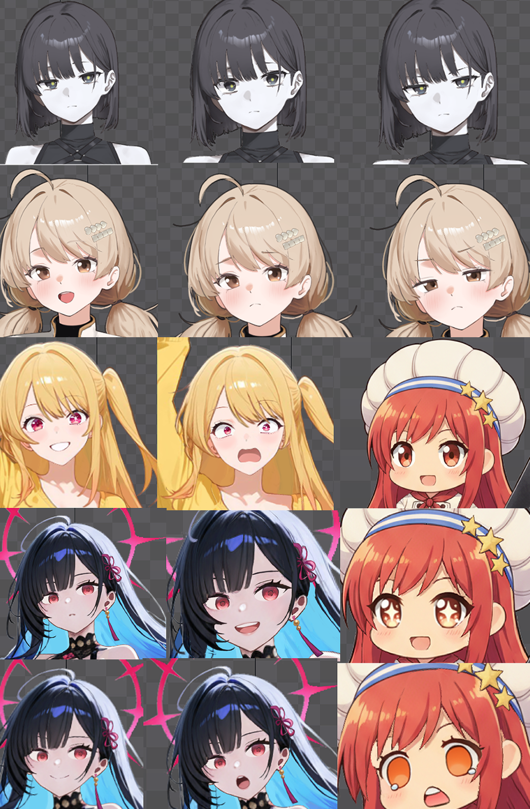 캐릭터 표정 중심 애니메이션 